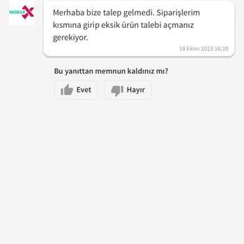 Trendyol Kargonun Eksik Gelip Para İadesi Yapılmaması