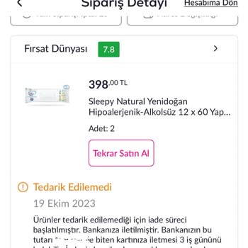 Pazarama Fiyat Artırmak İçin Siparişim İptal Edildi.