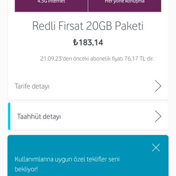 Vodafone Tarifemin Habersiz Yükseltilmesi