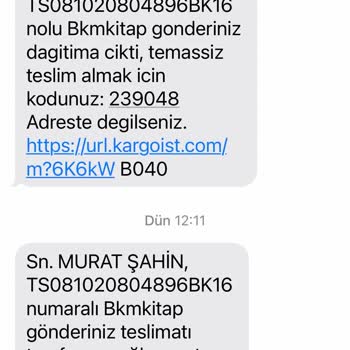 Kargoist Teslim Edilmeyen Kitaplarım