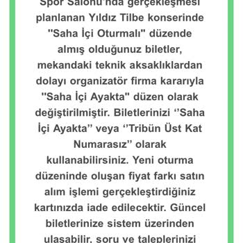 Bubilet Satılan Ürünün Farklı Çıkması