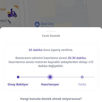 Getir Yemek Kurye Sorunu