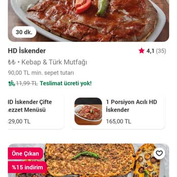 Yemeksepeti Görsellerde Ki Fiyatlar İle İçerikte Ki Fiyatlar Uyuşmuyor