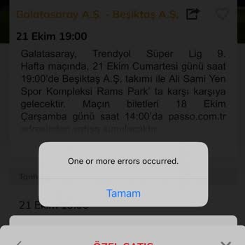 Passolig Öncelikli Satış Sorunu