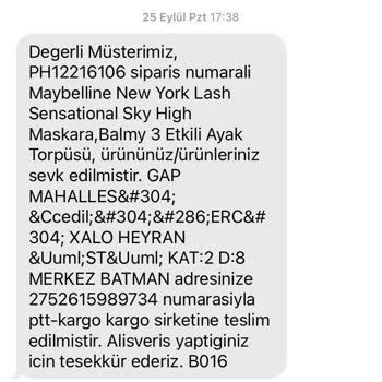 Gratis Telim Edilmeyen Kargo