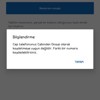 Sahibinden Numaram Doğru Fakat Error Veriyor