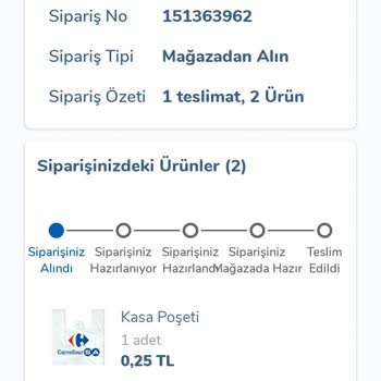 Carrefour Mobil Uygulamadan Verdiğim 600 TL'lik Sipariş Hala Teslim Edilmedi