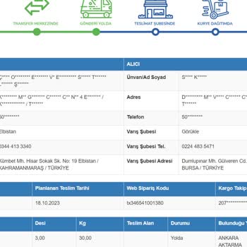 Sürat Kargo İle Gelen Kargom 4 Gündür Aktarma Merkezinde Bekletiliyor