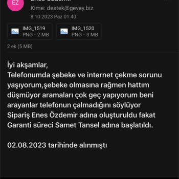 Gevey.biz Müşteri Hizmetleri İlgisizliği