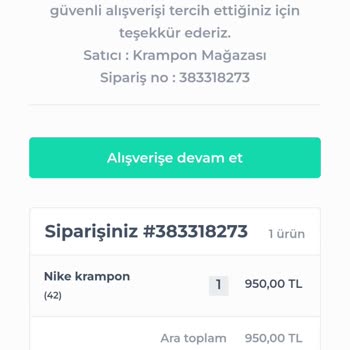 Boss.krampon Ürün Gönderilmedi, Paramızın İadesini İstiyoruz