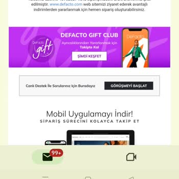 DeFacto Ücret İadem Yapılmadı