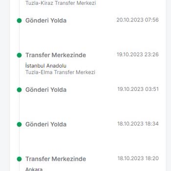 Trendyol Express Tuzlada Sürünen Kargo