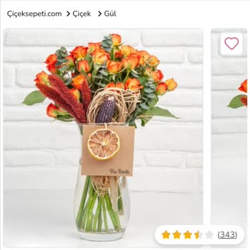 Çiçek Sepeti Alakasız Görselli Çiçekler