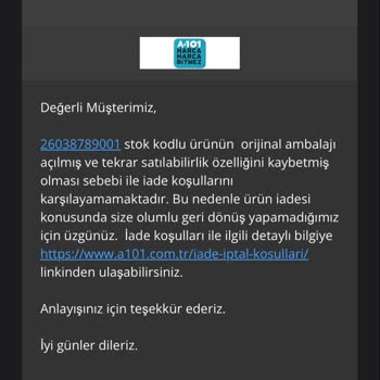 A101 Kiwi Marka Su Sebil Kalitesizliği