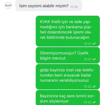 Abant Su Asla! KVKK İhlali, Gelmeyen Sipariş Ve İade Edilmeyen Param