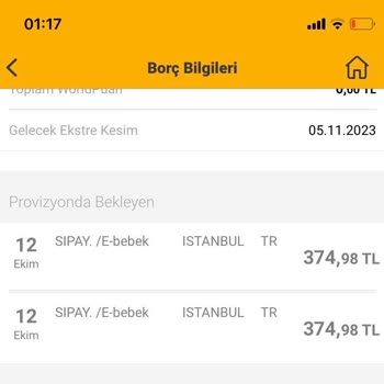 ebebek Tek Sipariş İki Defa Ücret