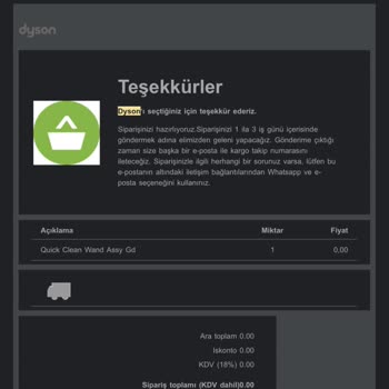 Dyson V15 Boru Tedarik Sorunu