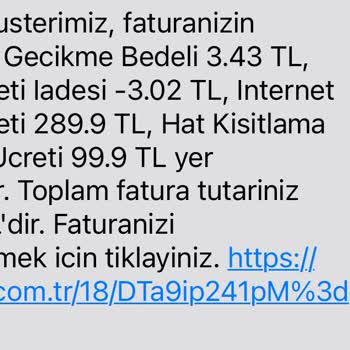 Millenicom Fatura Tutarı Ve Ceza İşlemleri