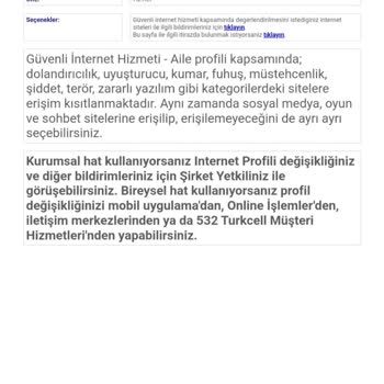 Turkcell E-Ticaret Sitemiz Aile Profili Engeline Takılıyor