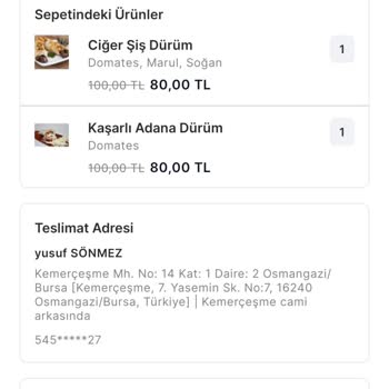 Migros Yemek İptal Ürün Geri Ödenmesi
