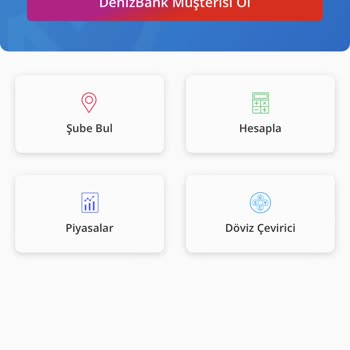 Denizbank Mobilden Müşteri Olamıyorum