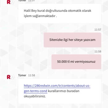 Redwin Kazanç Limiti Var Kaybetme Limiti Yok Ödeme Yapmamak İçin :) )