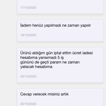 N11 İptal Edilen Ücret İadesi