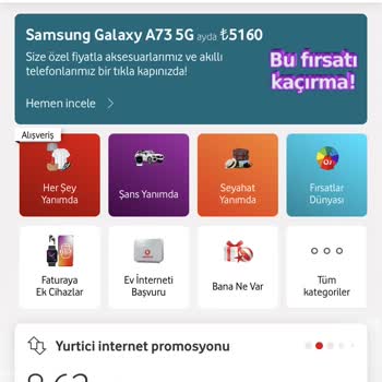 Vodafone Paket Bitmeden Ücretli Ek Paket Yüklemesi Yapılıyor