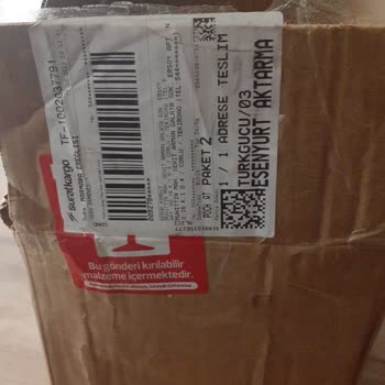 Sürat Kargo Paketlere Sahip Çıkmıyor.