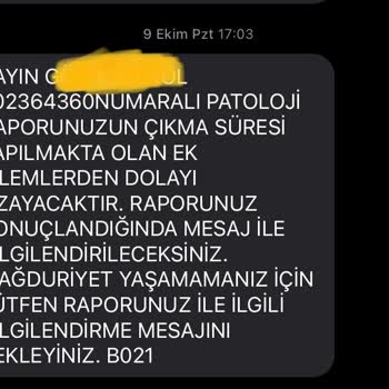 Kartal Şehir Hastanesi Patoloji Sonucunun 2ayda Hala Sonuçlanmamalı!