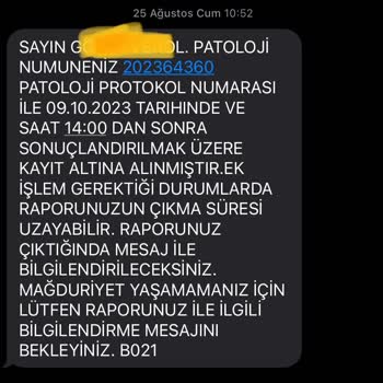 Kartal Şehir Hastanesi Patoloji Sonucunun 2ayda Hala Sonuçlanmamalı!