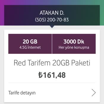 Vodafone Net Vodafone Tarifemde Bulunan Aşırı İnternet Tüketimi