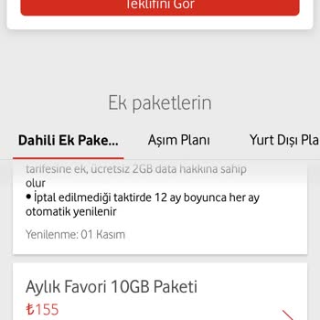 Vodafone Net Vodafone Tarifemde Bulunan Aşırı İnternet Tüketimi