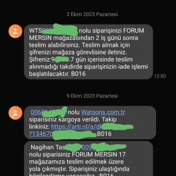 Watsons 3 Haftadır Siparişim Ortalıkta Yok! Hiçbir Bilgilendirme Yapılmadı!