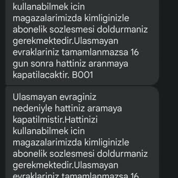 Türk Telekom Hattım Evrak Eksikliği Sebebiyle Kapatıldı