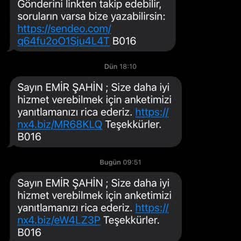 Sendeo Dağıtım Şirketinde Kalan Kargom