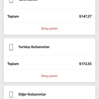 Vodafone Yurt Dışı Kullanım