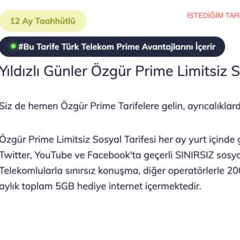 Türk Telekom Yanlış Tarife Değişikliği
