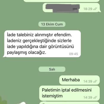 Dilan Polat Estetik Bursa Şubesinden Aldığım Cilt Bakımı Paketinin İadesi İle İlgili Sorun
