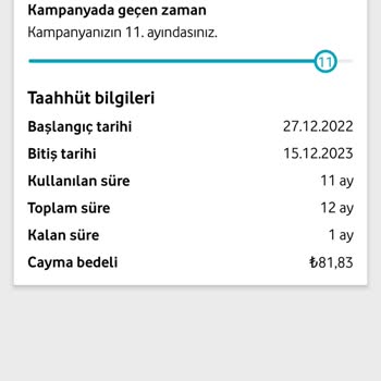 Vodafone %100 Zam Yapılması Taahhüt Yenilemesi