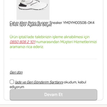 A101.com İade Kodu Sorunu