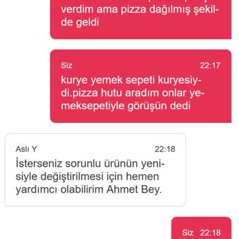 Yemeksepeti Pizza Hut Yere Düşmüş Dağılmış Pizza
