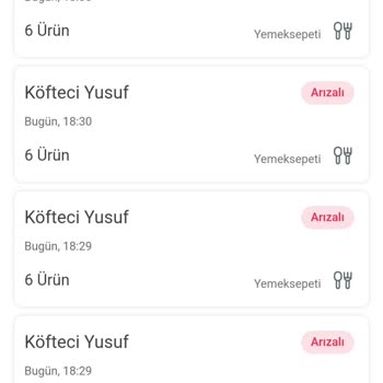 Yemeksepeti'nin Yardım Merkezine Ulaşamıyorum