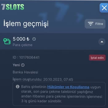 7Slots Para Çekememe Sorunu
