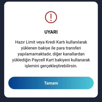 Paycell İbana Transfer Olmuyor