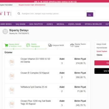 Kozmevit Gönderilmeyen Ürünler Ve Para İadesi