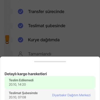 hepsiJET Keyfi Teslim Edilmeyip İade Edilen Kargom