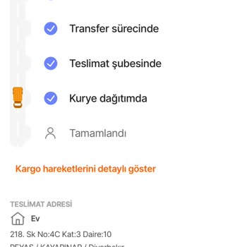 hepsiJET Keyfi Teslim Edilmeyip İade Edilen Kargom