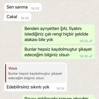 Esila Tesettür Evi (Instagram) Sipariş Ettiğim Ürünler Çok Kötü Geldi