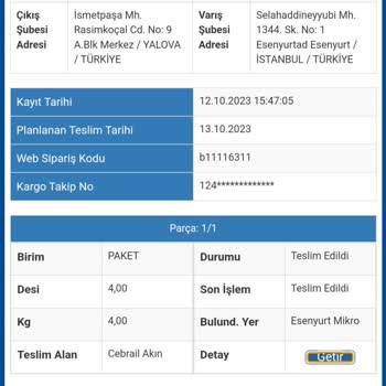 Gardrops Sipariş Onaylanmıyor Teslim Edilen Sipariş Hala Kargoda Gözüküyor